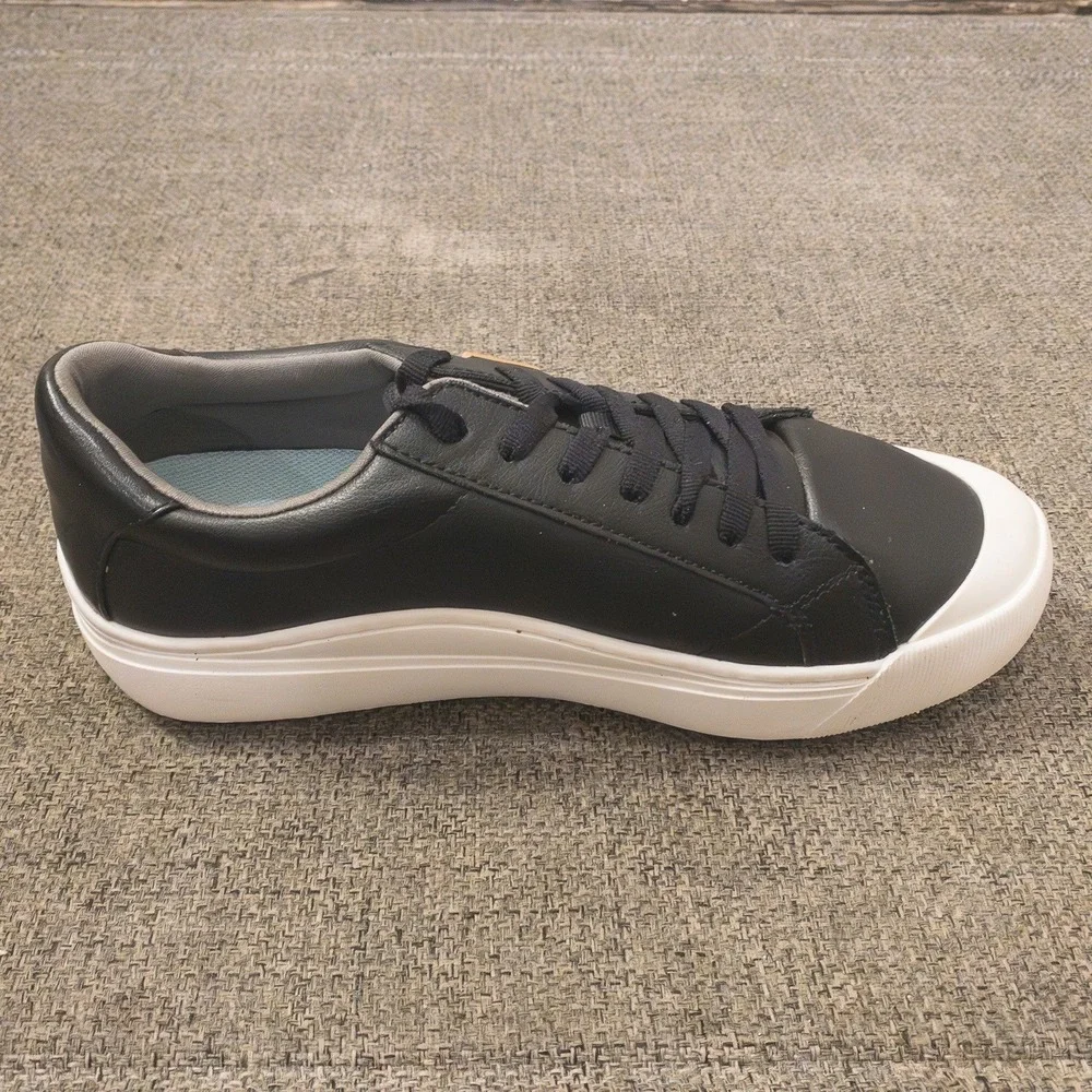 Dr‎ Scholls Shoes Mens 9.5M Black Lace Up Low Top Sneakers Comfort Sole